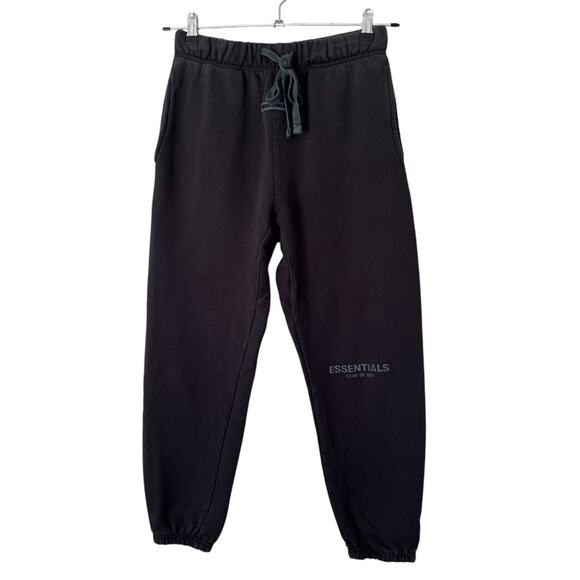 Fear of God Essentials Women’s Heavyweight Cotton Fleece Logo Sweatpants Gray - Picture 1 of 9